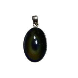 PENDENTIF OBSIDIENNE OEIL CELESTE