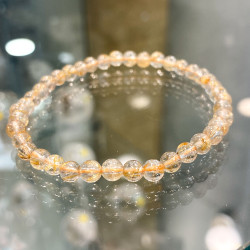 BRACELET CRISTAL / QUARTZ RUTILE 4 MM