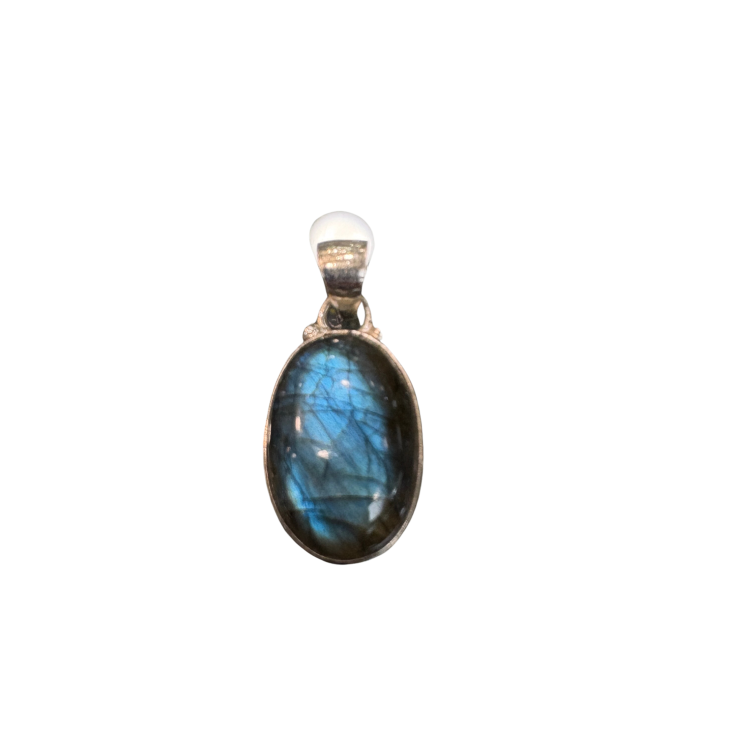 PENDENTIF LABRADORITE OVALE