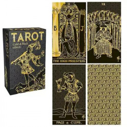 TAROT DE MARSEILLE -TAROT GOLD AND BLACK EDITION