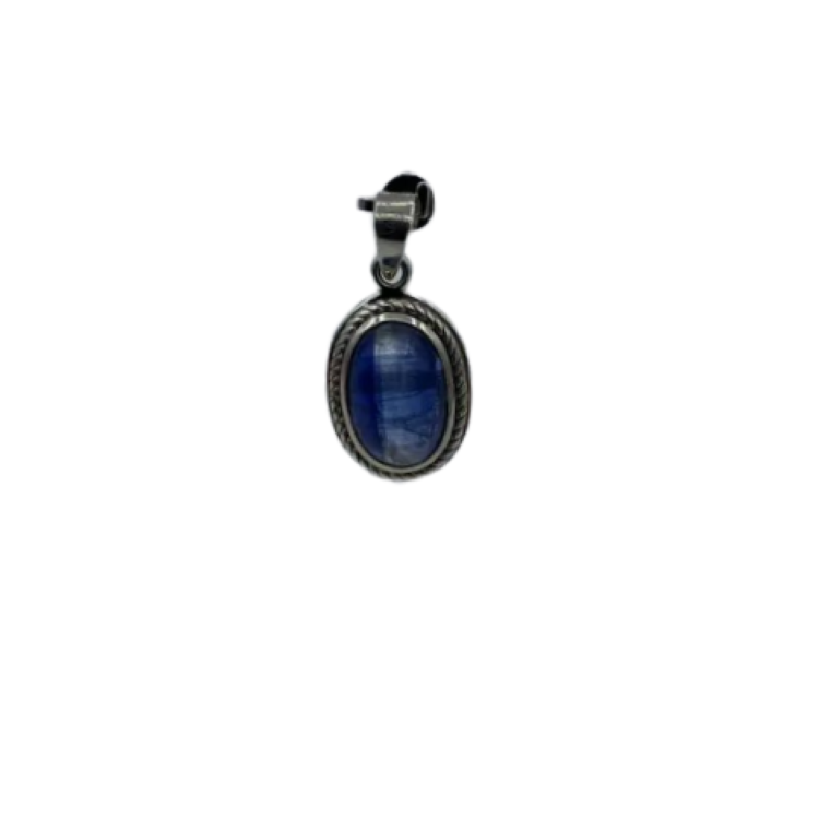 PENDENTIF CYANITE OVALE CABOCHON