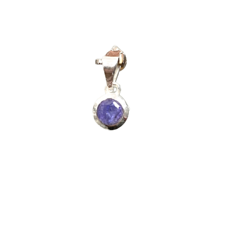 PENDENTIF TANZANITE FACETTE