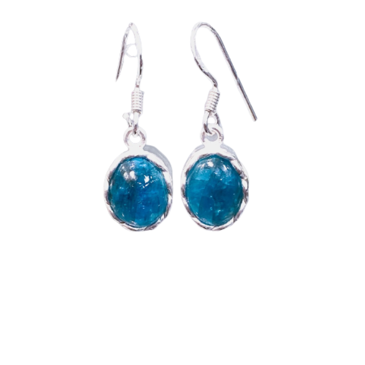 BOUCLES APATITE BLEUE