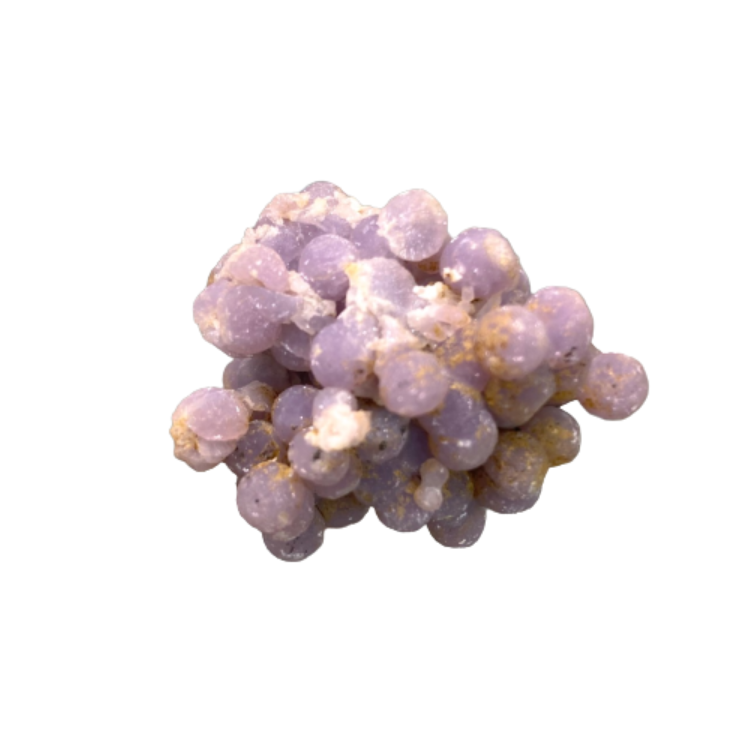 CALCEDOINE VIOLETTE / AGATE GRAPPE BRUTE