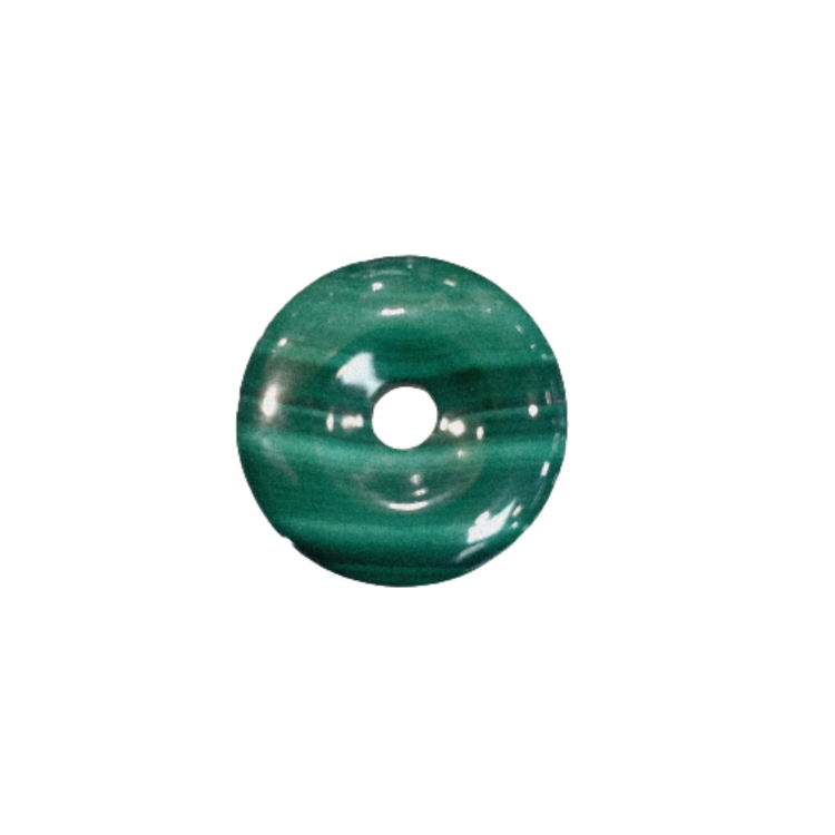 PENDENTIF MALACHITE DONUT...